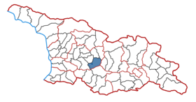 Location of the municipality within Georgia