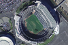 Satellite photograph of the Oakland Coliseum