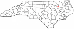 Location of Oak City, North Carolina