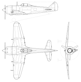 vue en plan de l’avion