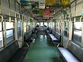 Inside an end car of the 6000 series