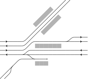 岸里玉出駅配線図