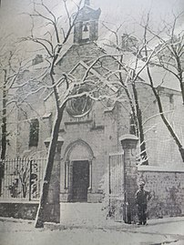 Le temple sous la neige.