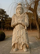 Statue de pierre de mandarin militaire