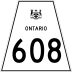 Highway 608 marker