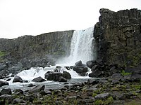 La cascade Öxarárfoss.