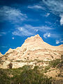 Rock formation near the Pawnee Buttes.