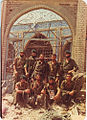 عکس یادگاری تکاوران نیروی دریایی در خرمشهر پس از عملیات آزادسازی این شهر