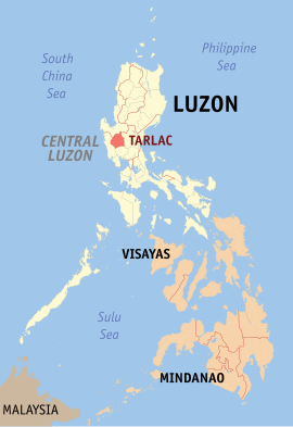 Tarlac na Luzon Central Coordenadas : 15°30'N, 120°30'E