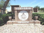 The grave of Bil and Thel Keane in the Holy Redeemer Cemetery. Bil was the creator of the cartoon "Family Circus".