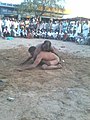 Ground fighting in Indian wrestling.