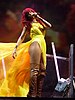Rihanna performing live