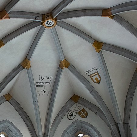 Vaulted ceiling of St. Martin's church