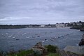 Grand'Plage and the town from the end of the Decolle peninsula