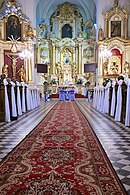 Interior da igreja da Visitação da Bem-Aventurada Virgem Maria