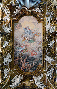 Ceiling of Santa Maria della Vittoria, by Livioandronico2013