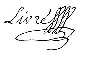 signature d'Eustache Livré