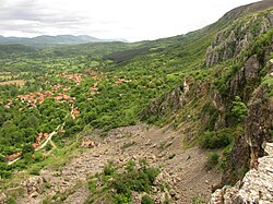 Landscape view of Staničenje from an old stone quarry on Belava mountain