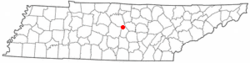 Location of Auburntown, Tennessee