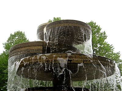 The Emil Aaltonen Memorial (1969), a 4.5 metres (15 ft) tall fountain at the Tammela Square in Tampere, designed by Raimo Utriainen