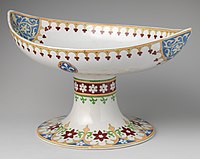 Gothic Revival by Augustus Pugin (not resembling in the slightest any actual medieval pottery); earthenware, 1850.