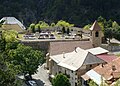 Le cimetière, dans l'enceinte de l'ancien château.