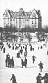 The Dakota visto a partir do Central Park, c. 1890