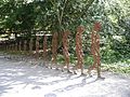 "The Man Who Never Ceased to Grow" (2006), sculpture by Zadok Ben-David, Neanderthal Museum, Neandertal, Germany