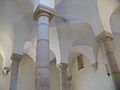 Interior of the Tomar Synagogue showing the pillars and vaulting