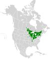 Aire de répartition de l'Umbre de vase