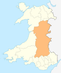 波伊斯在威尔士的地理位置