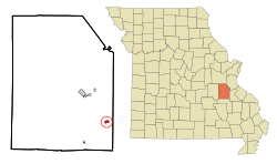 Location of Irondale, Missouri