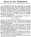 Couverture du premier rapport clinique du Dr Kurt Witthauer sur l'Aspirine (1899)