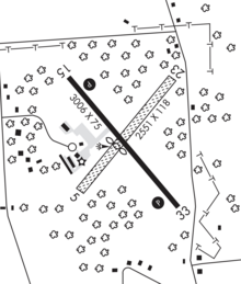 Location of Greenville Municipal Airport