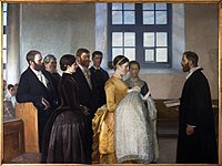 A Christening, Michael Ancher, 1888