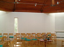 Blackheath Quaker Meeting House, interior of main meeting room