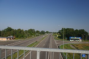 Автошлях М 03. Зупинка Борщів, серпень 2017 року