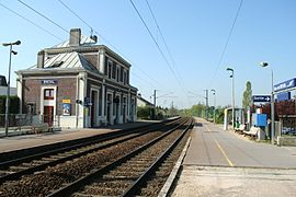 Vue vers Cherbourg.