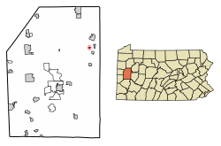 Location of Fairview in Butler County, Pennsylvania.