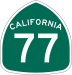 State Route 185 and State Route 77 marker