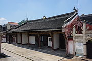 The Façade of the temple looking east over the Cao'e River