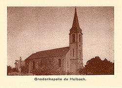 L'ancienne chapelle, détruite en 1940-41.