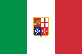 Bandera de la Marina Mercante Italiana.