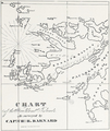 A pre 1829 Falklands map by Charles Barnard featuring States Bay, States Harbour, Canton Harbour, Swan Island and English Maloon (present Chatham Harbour, States Cove, Gull Harbour, Weddell Island and West Falkland)