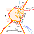 Carte de l'Autoroute A631