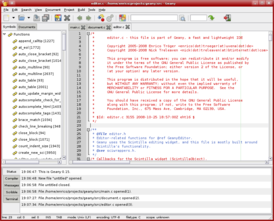 Скриншот программы Geany