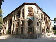 An exterior view of Hasht Behesht