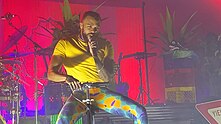 American-Nigerian singer, rapper and songwriter Jidenna in 2019 during a performance for his 85 to Africa tour