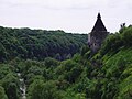 Overlooking the river canyon at Kamianets-Podilskyi