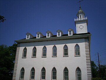 Kirtland Temple in Kirtland in 2009, the first temple in the Latter Day Saint movement